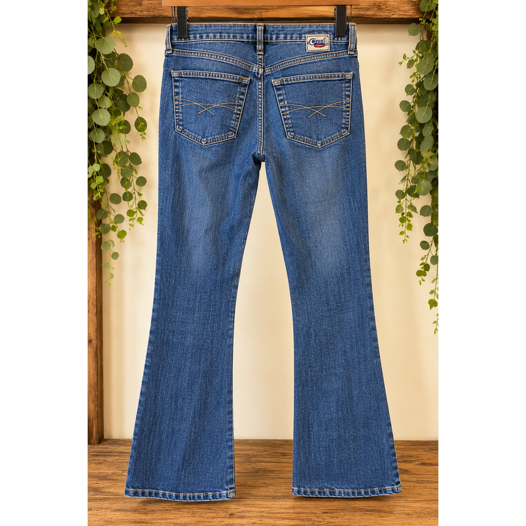 Cruel Girl Jeans Women's Size 3R Blue Denim Bootcut Mid Rise Western Cinch