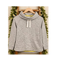 Boden Women's Quilted Funnel Neck Drawstring Sweatshirt - Grey Small
