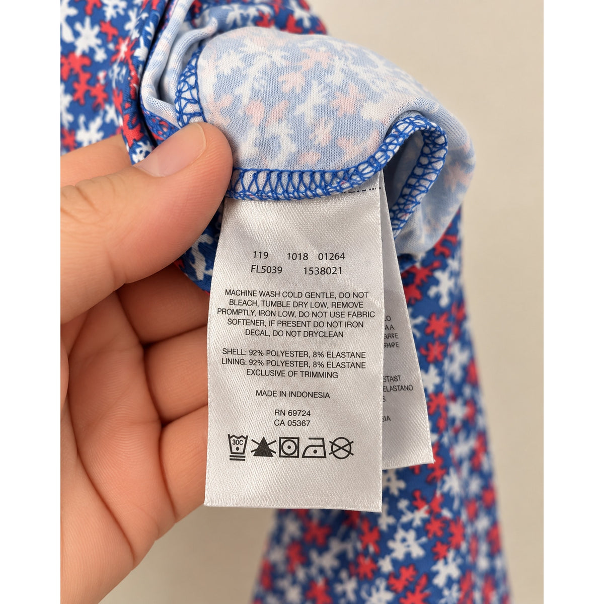 Columbia Omni-Freeze Floral Tank Dress XL Blue Red White Stretch Preloved