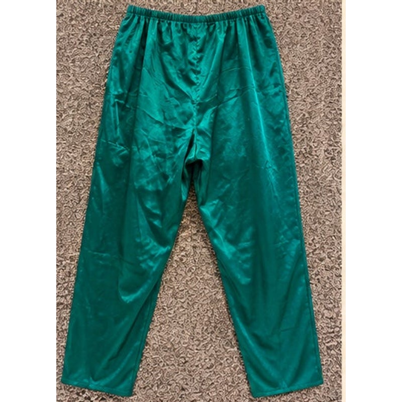 Vintage Victoria's Secret Gold Label Satin Pajama Set Green Medium M