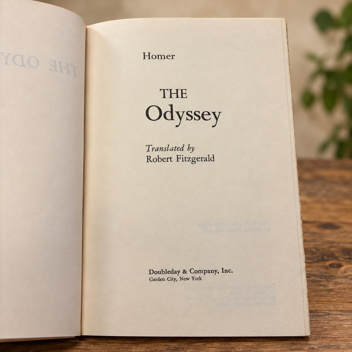 Vintage Homer Set: The Iliad (1974) & The Odyssey (1961) Doubleday Hardcovers
