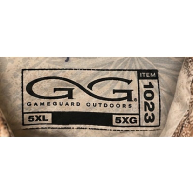 GameGuard Outdoors Camo Microfiber Fishing Shirt Mens 5XL