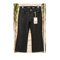 NWT a.n.a Womens 12 High Rise Flare Faux Leather Coated Black Pants