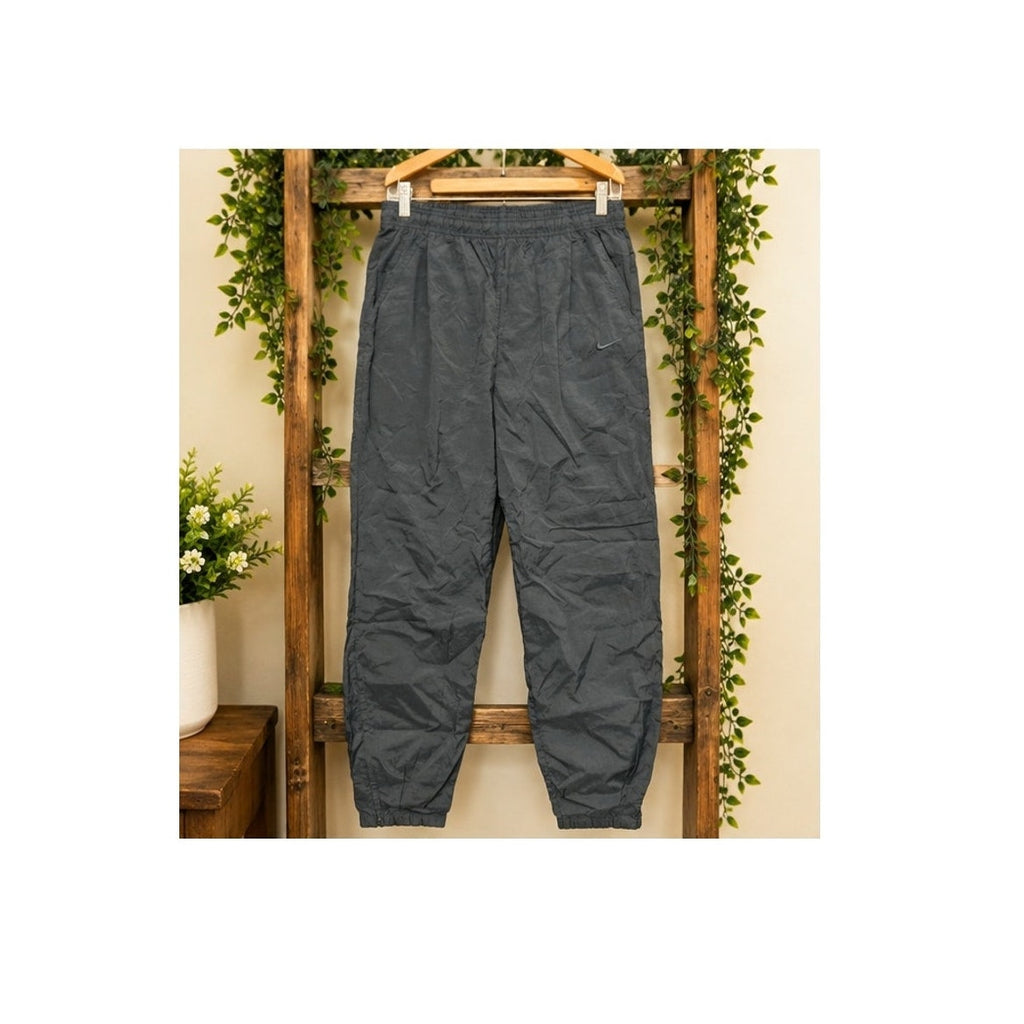 Vintage Nike Nylon Windbreaker Track Pants Lined Gray Men's Size Large