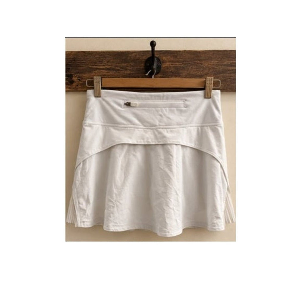 Lululemon Play Off The Pleats Skirt White Tennis Skort Regular 2