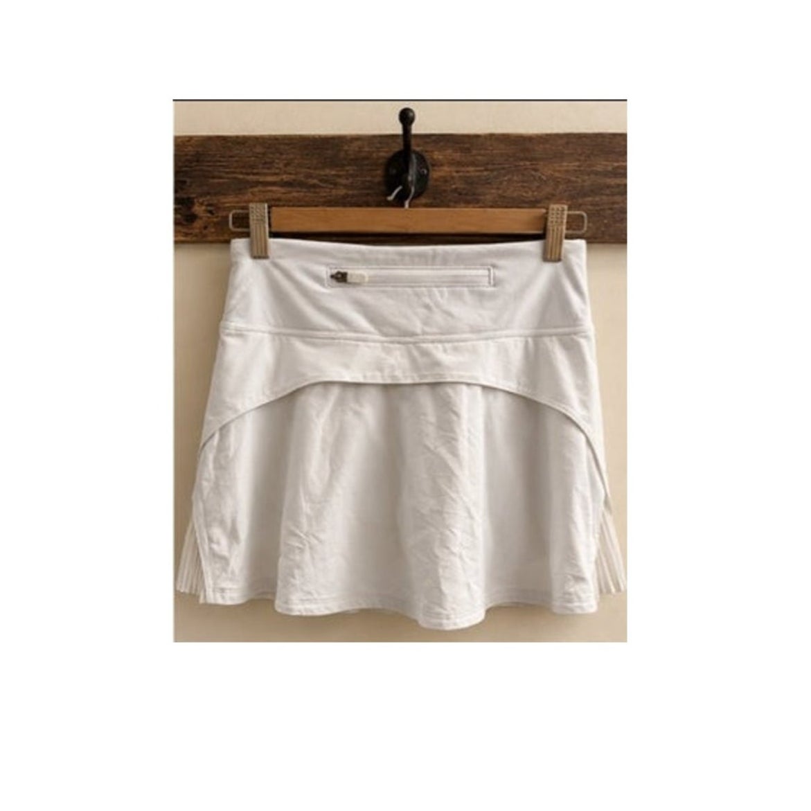 Lululemon Play Off The Pleats Skirt White Tennis Skort Regular 2