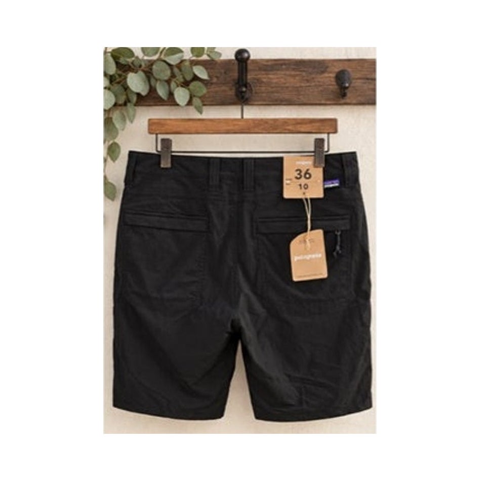 Patagonia Men 36x10 Quandary Shorts Black Stretch Hiking Nylon New