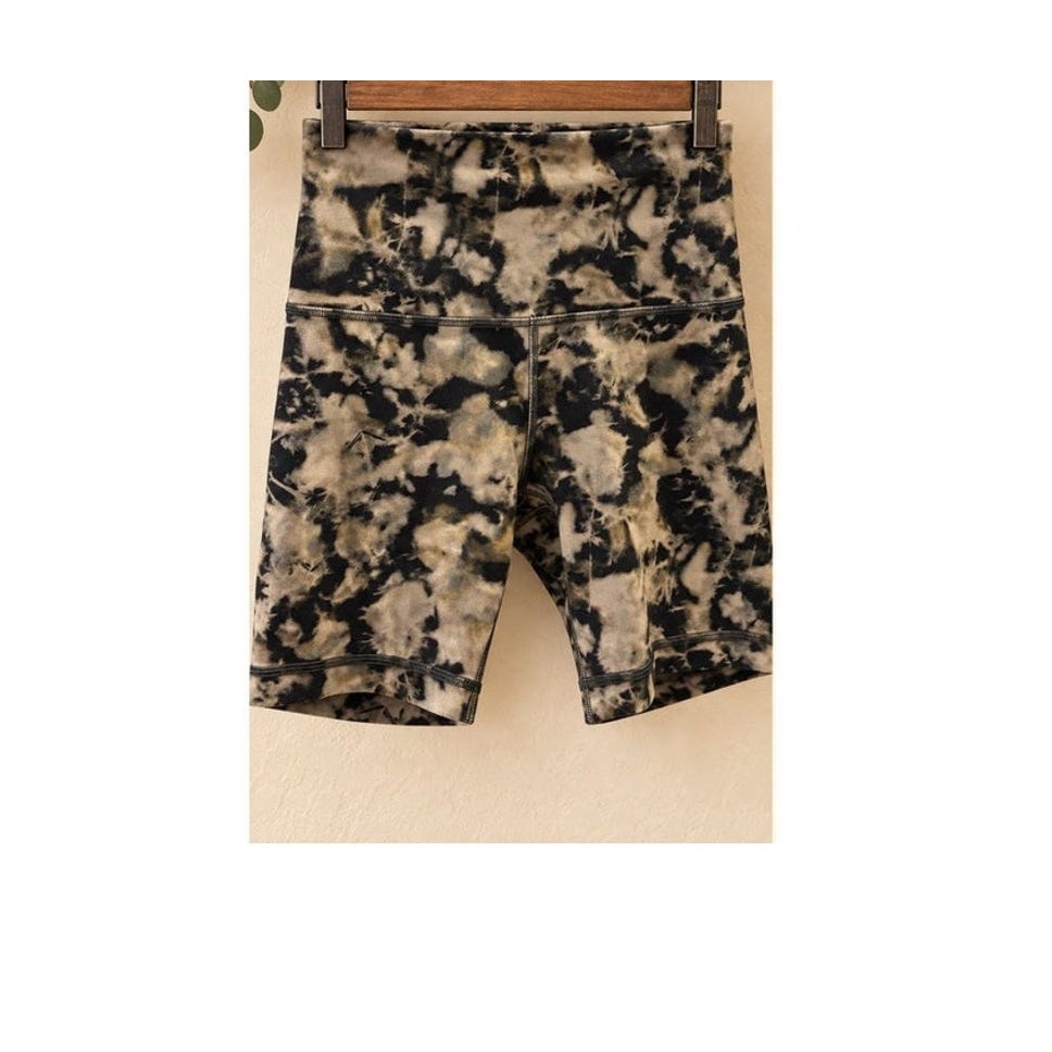 Lululemon Wunder Train High Rise Short 6 Dispersed Raw Linen Tie Dye 4