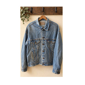 Vintage Levis 70507 0218 Denim Trucker Jacket Made in USA Men's L Fit