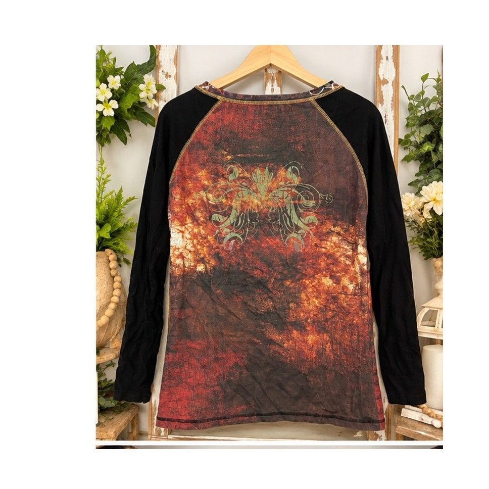 Vintage Y2K The Revolution Rock & Roll Goddess Raglan Graphic Tee Cyber Grunge