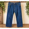 Levi's 501 Original Fit Jeans Men's 40x34 Blue Denim Button Fly Straight Leg