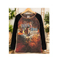 Vintage Y2K The Revolution Rock & Roll Goddess Raglan Graphic Tee Cyber Grunge
