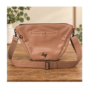 Lug Quest Satin Luxe Medium Shoulder Bag Chai Latte Crossbody