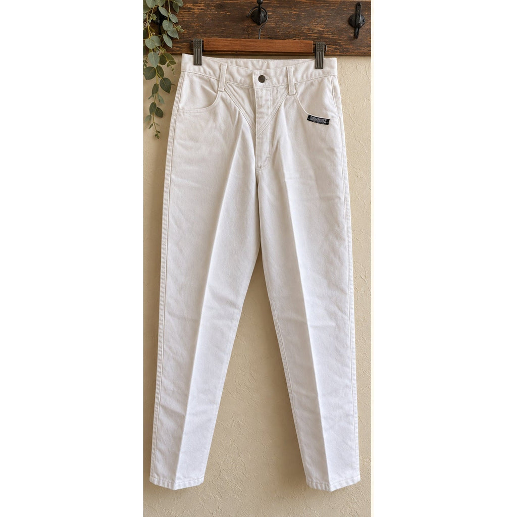 Vintage Roughrider Circle T White High Waisted Western Jeans Size 5/6