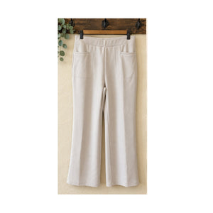 Wynne Layers Smooth Operator Knit Flare Pull On Pants Cream Womens L
