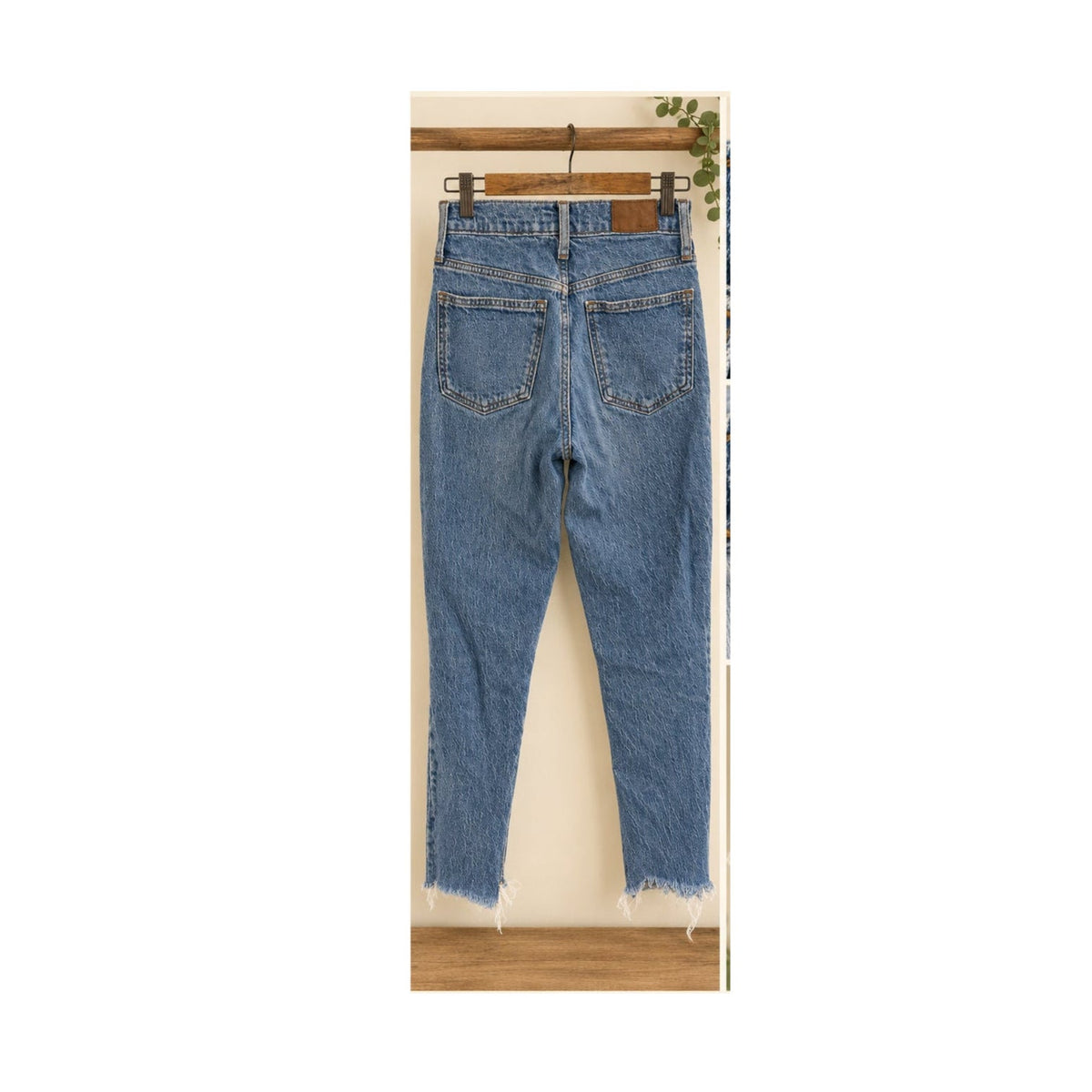 Madewell The Perfect Vintage Jean Raw Hem Stretch High Rise W26