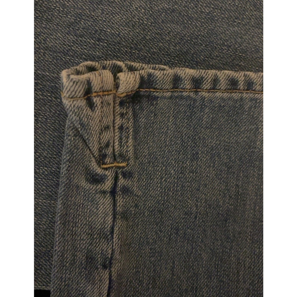 VTG 2004 Old Navy Low Waist Flare Jeans Size 8 Light Wash Patch Pocket 100% Cotton