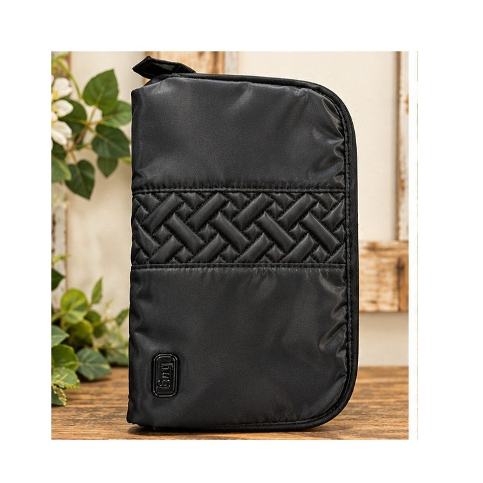 Lug Flash Cosmetic Case NWT Slim Travel Makeup Pouch Midnight Black