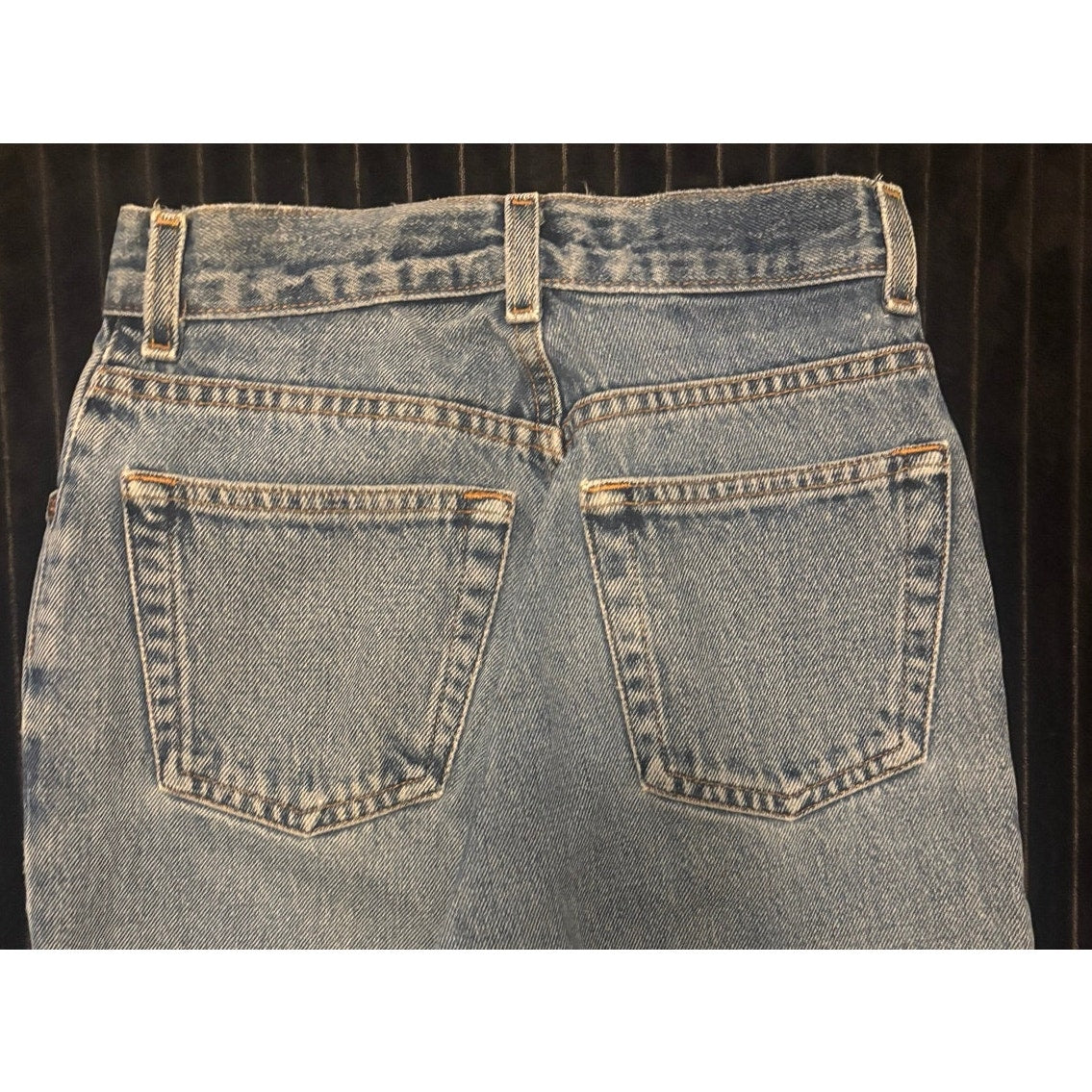 VTG 90s Old Navy Blue Jeans The Best In Denim Slim Straight Leg High Rise 2 Long