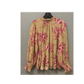Easel Style: "Where Have You Been" Floral Mock Neck Blouse
