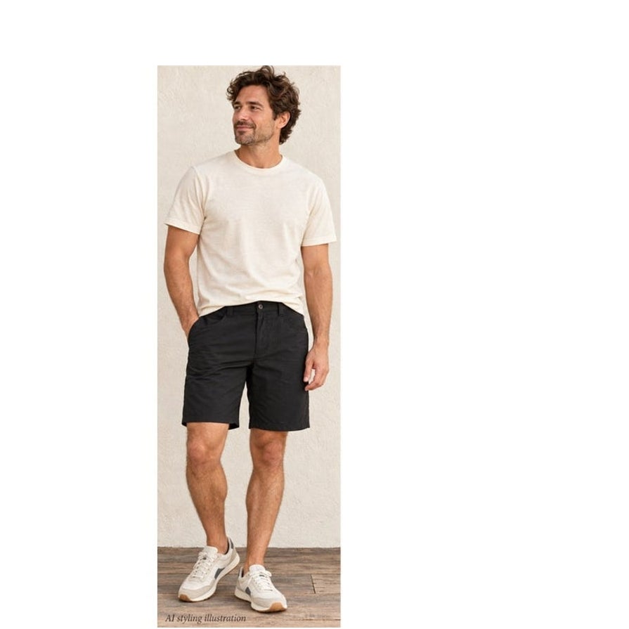 Patagonia Men 36x10 Quandary Shorts Black Stretch Hiking Nylon New