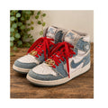 Jordan 1 Retro High OG Denim 2022 Blue White Sneakers GS Size 6Y