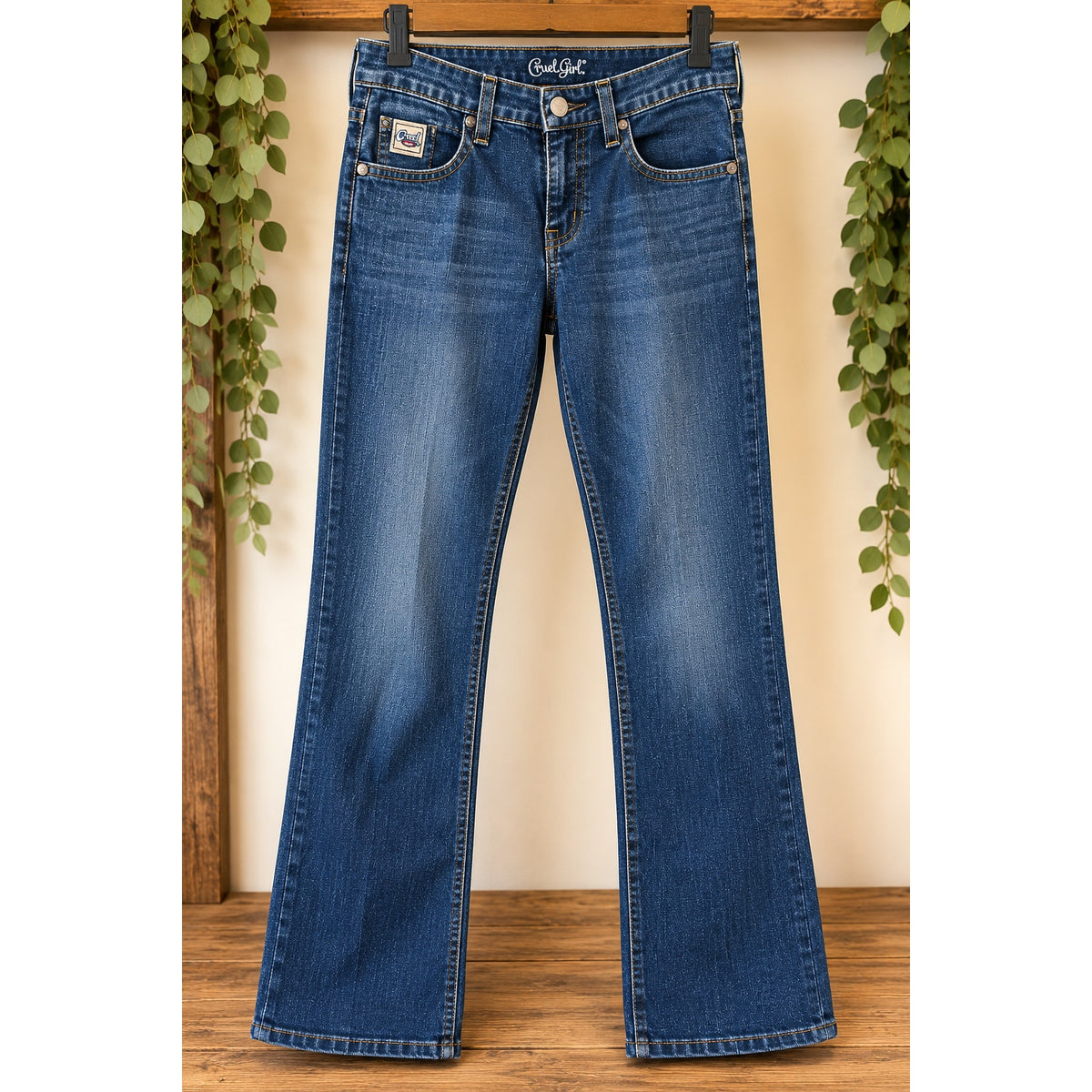 Cruel Girl Jeans Womens Size 1R Blue Denim Bootcut Western Stretch 1 Regular