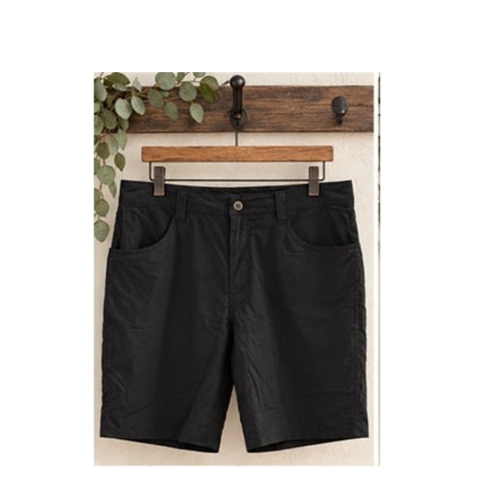 Patagonia Men 36x10 Quandary Shorts Black Stretch Hiking Nylon New