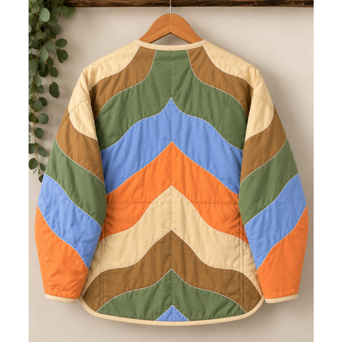 RARE Sézane x Pangea Farell Jacket in Forward | Quilted Wavy Patchwork - MINT